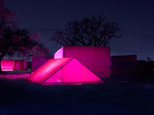 pink tent
